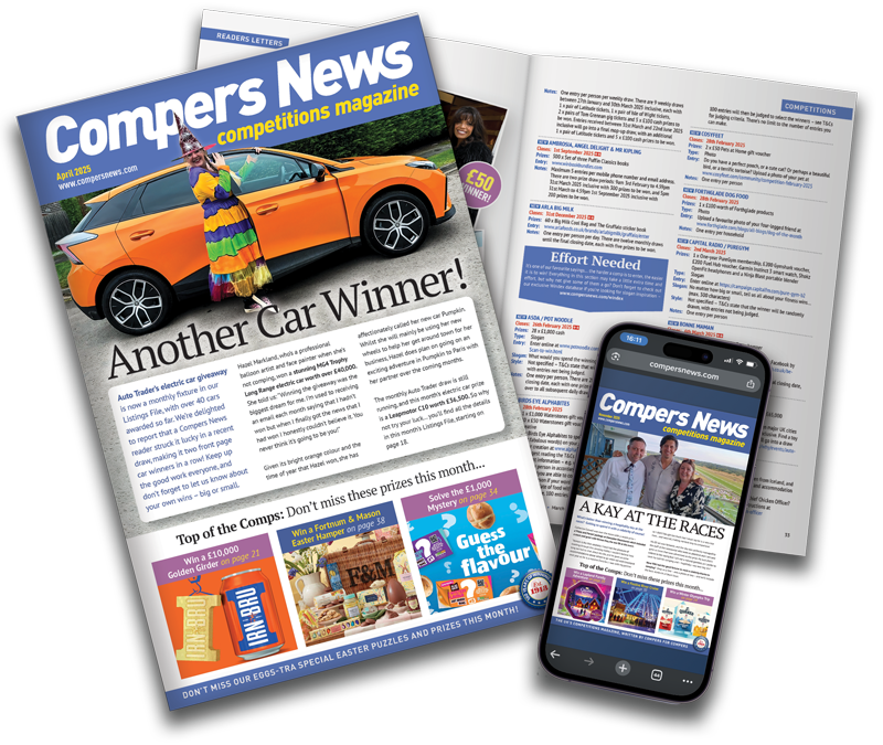 Compers News competitions - print magazine subscription